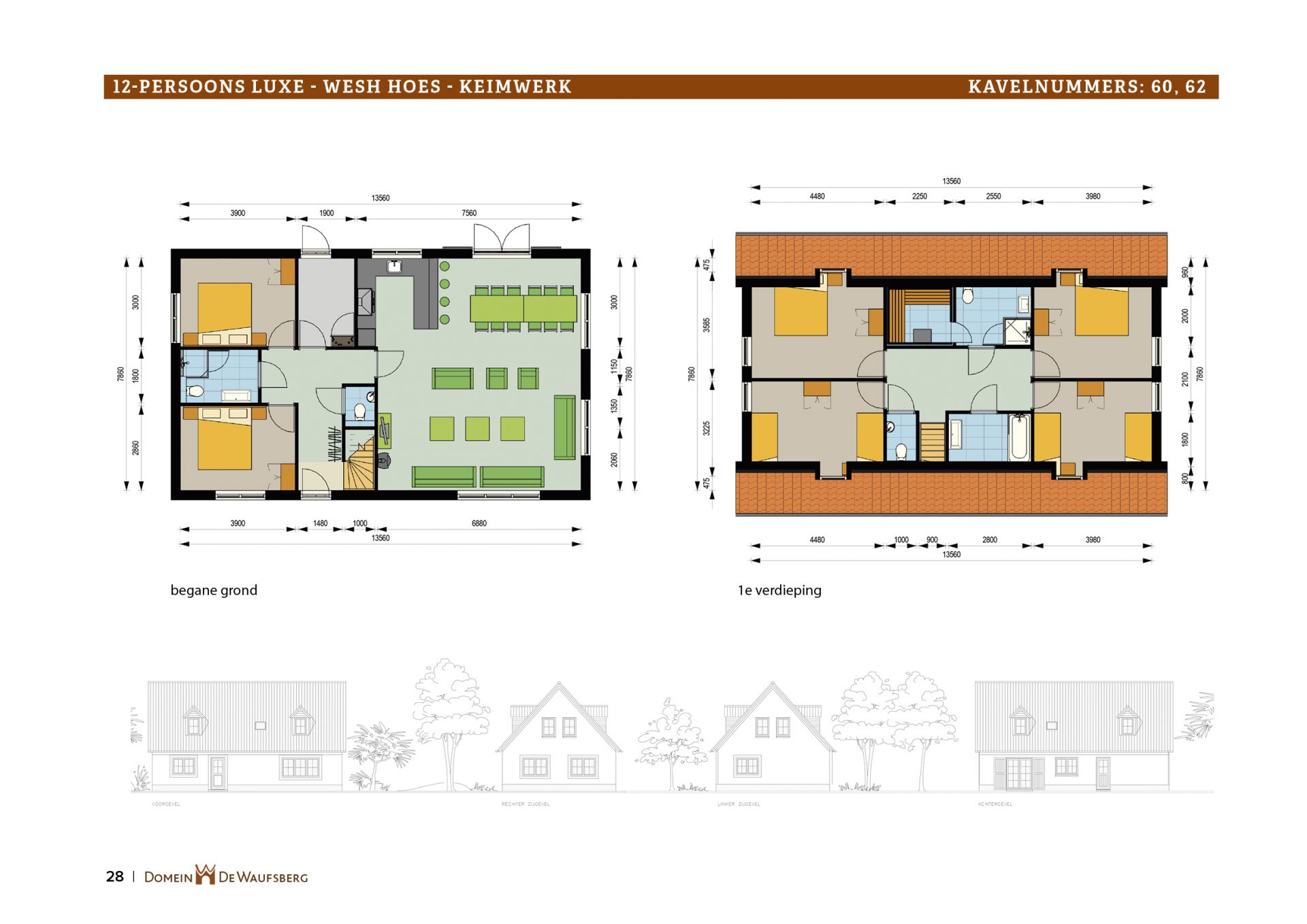 Plattegrond Woningtype 12-persoons Luxe
