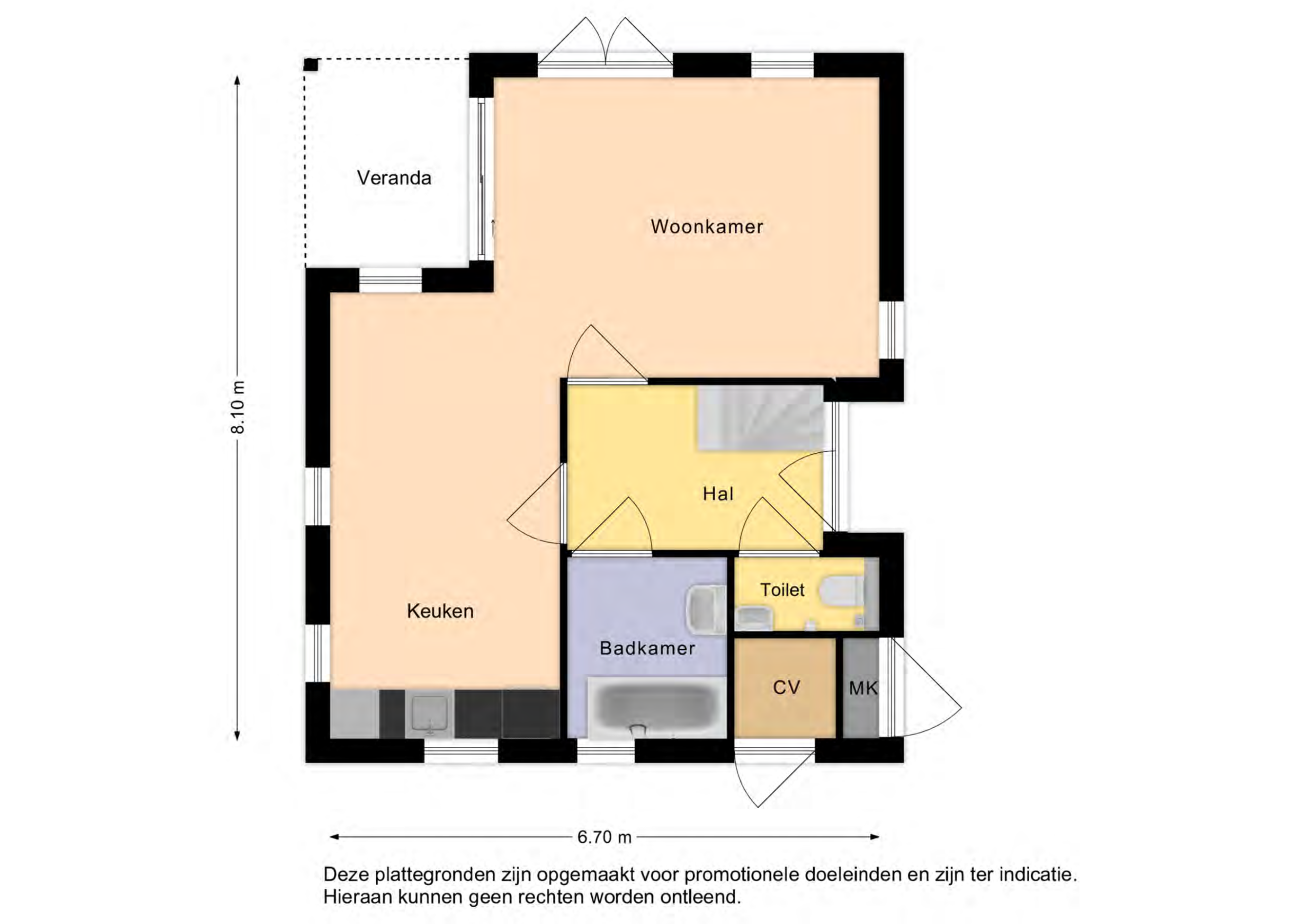 Plattegrond Boerenhoeve Bentheim 4-persoons Comfort