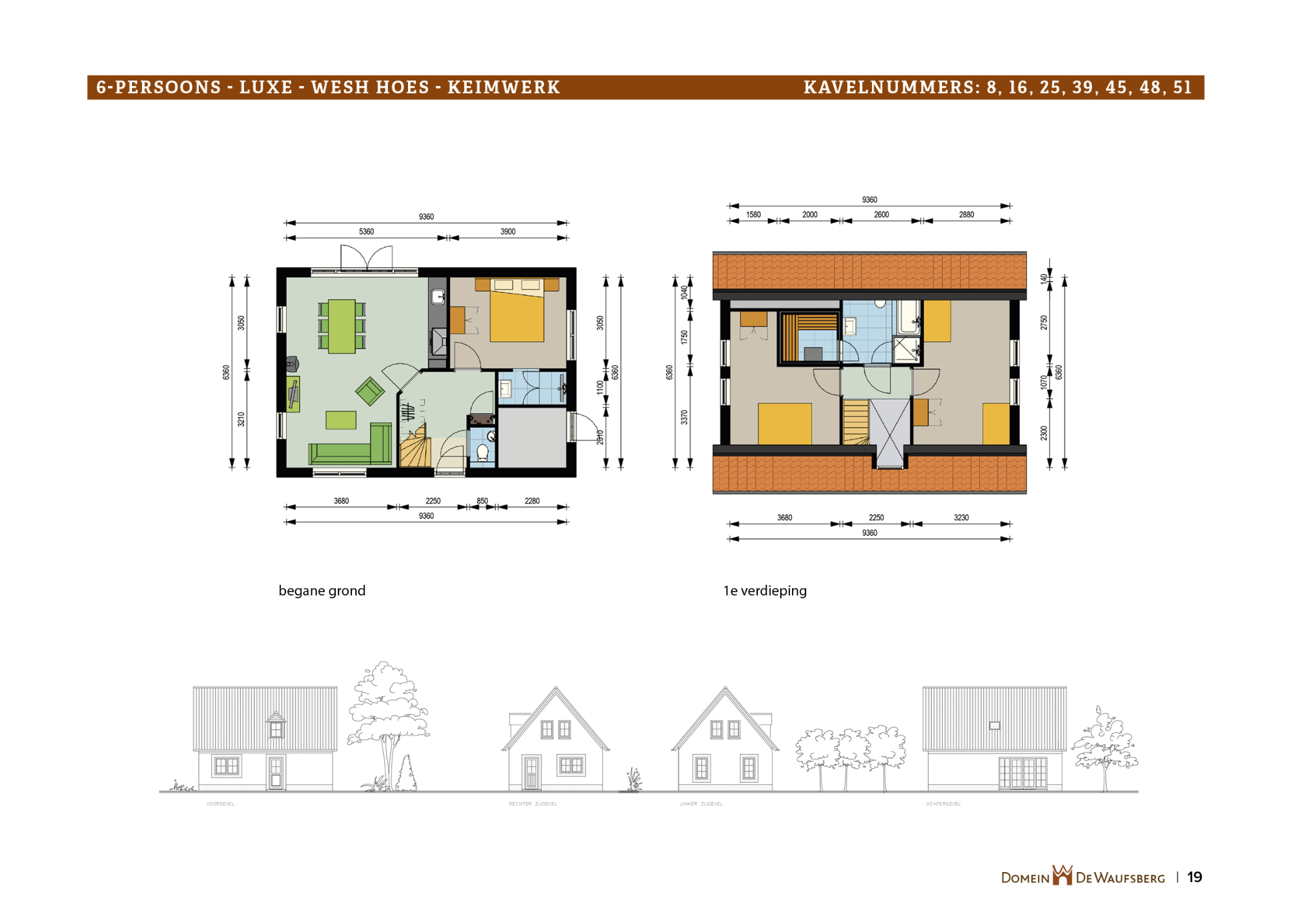 Plattegrond Woningtype 6-persoons Luxe