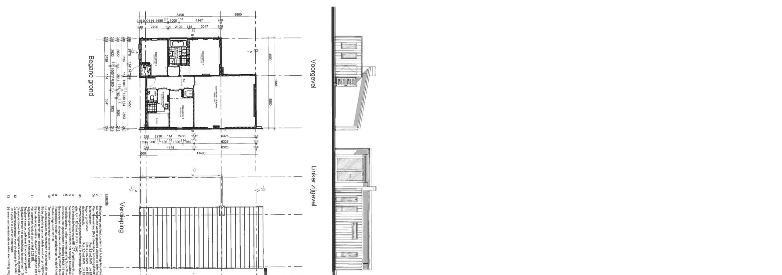 Plattegrond Recreatievilla 6-persoons Luxe