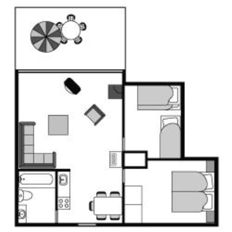 Plattegrond 5-persoons type LB14 / 5B (C)